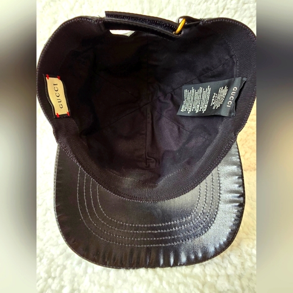 💯Authentic Gucci Montecarlo Rap Baseball Cap Black - Picture 5 of 12